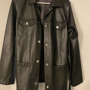 H&M woman’s faux leather jacket.